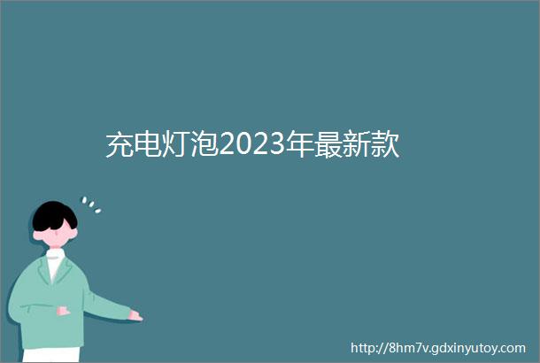 充电灯泡2023年最新款